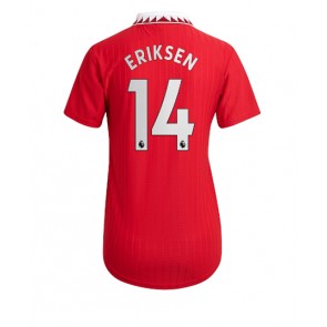 Manchester United Christian Eriksen #14 kläder Kvinnor 2022-23 Hemmatröja Kortärmad